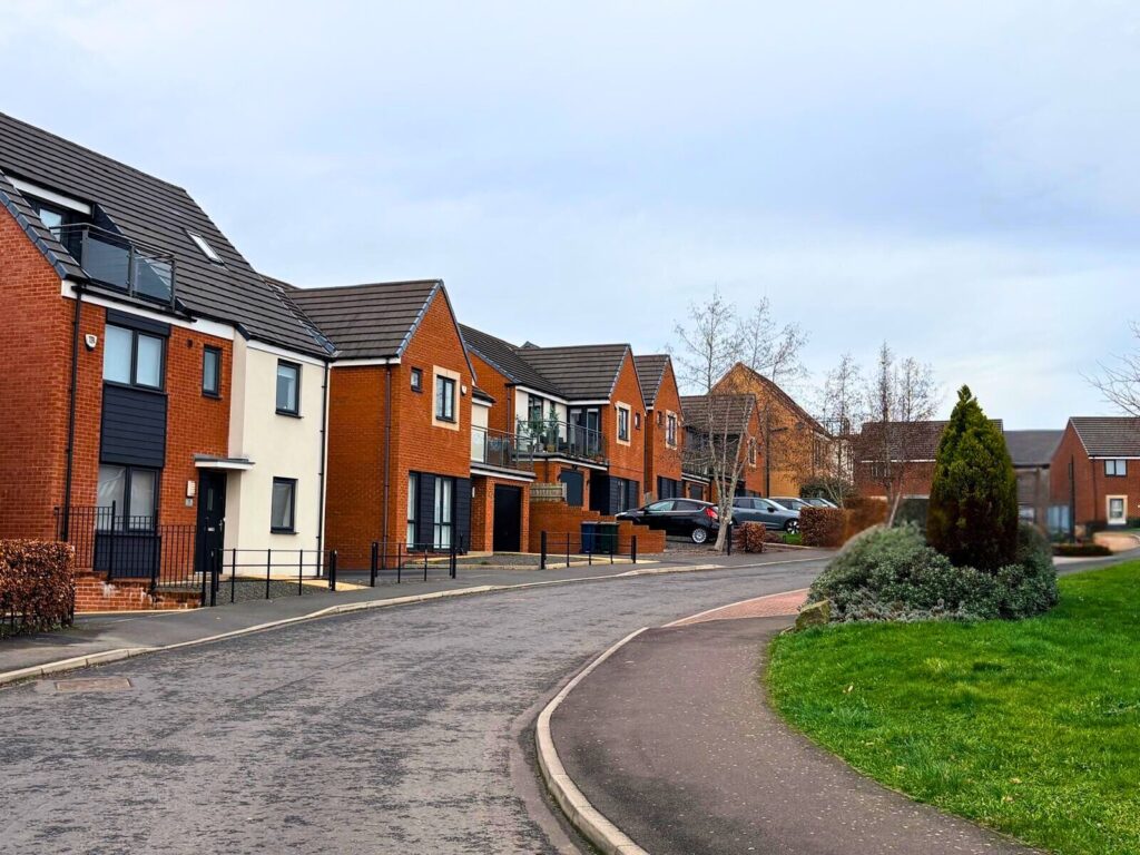 Great Park Newcastle residential street scene