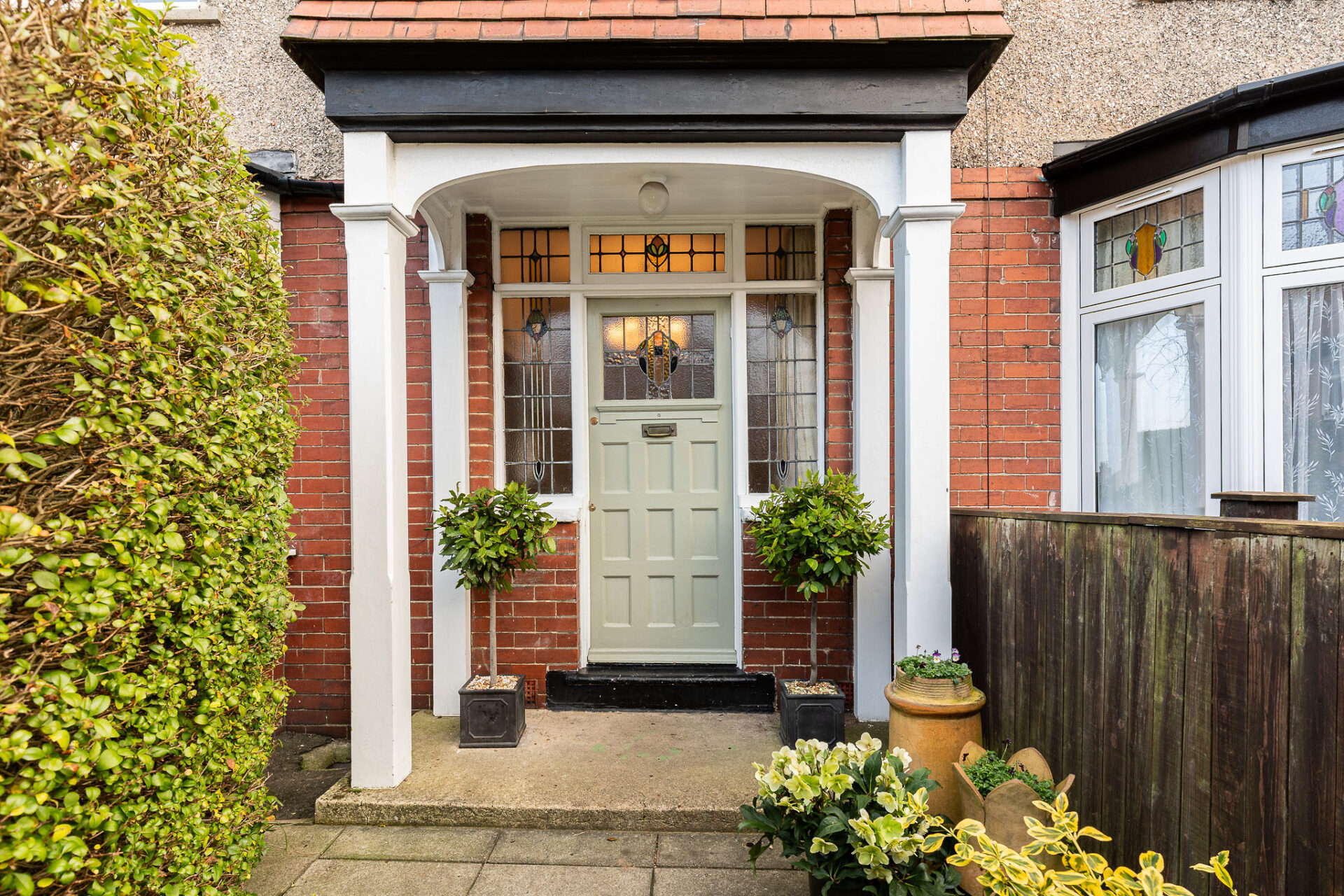 Porch and exterior door of a proptery for sale by Symonds Taylor Jesmond Newcastle Upon Tyne
