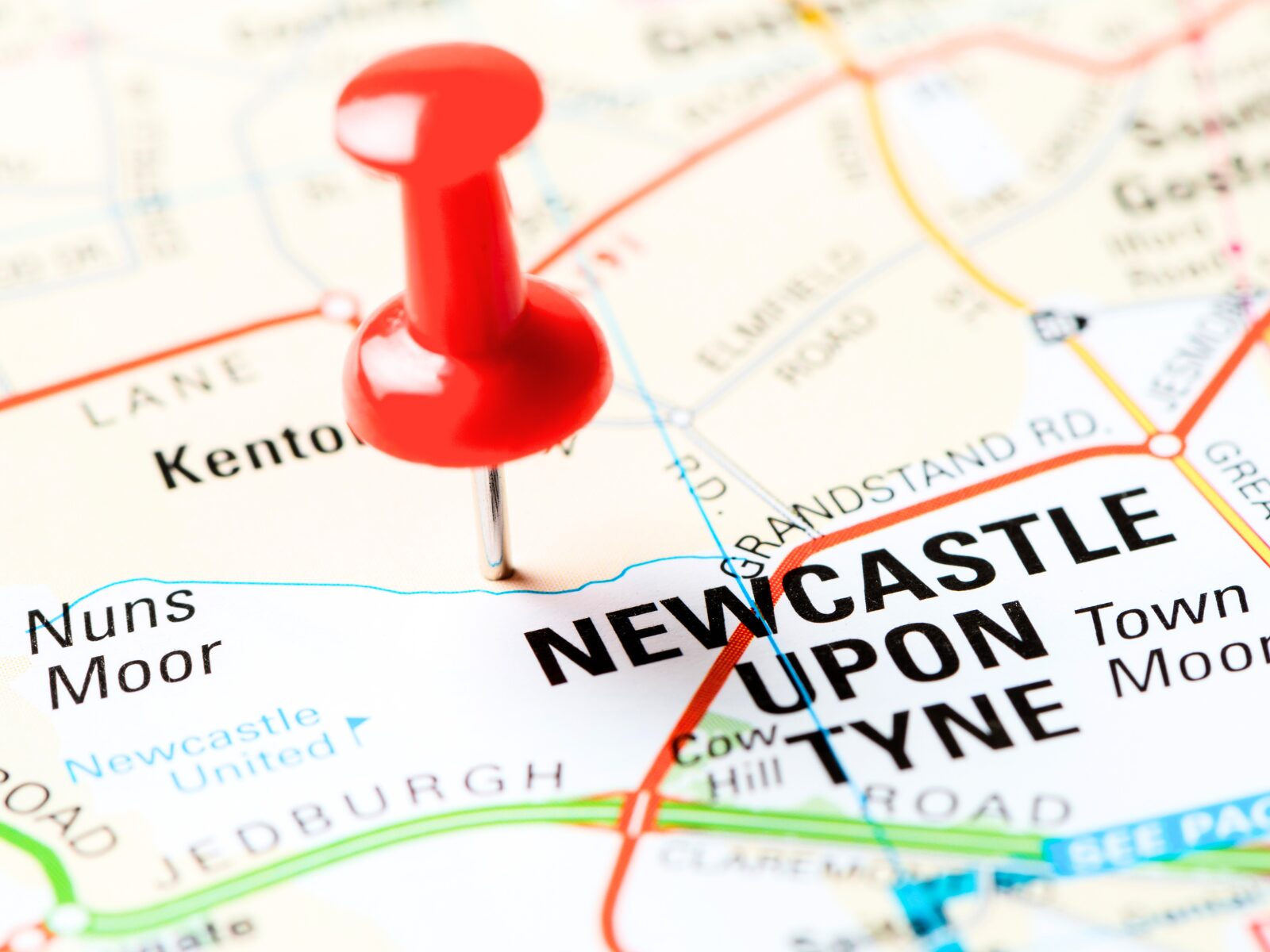 Map of Newcastle upon Tyne and surrounding areas we cover